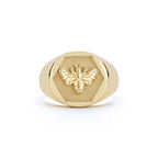 Kate Collins Queen Bee Abundance Signet Ring Size 3