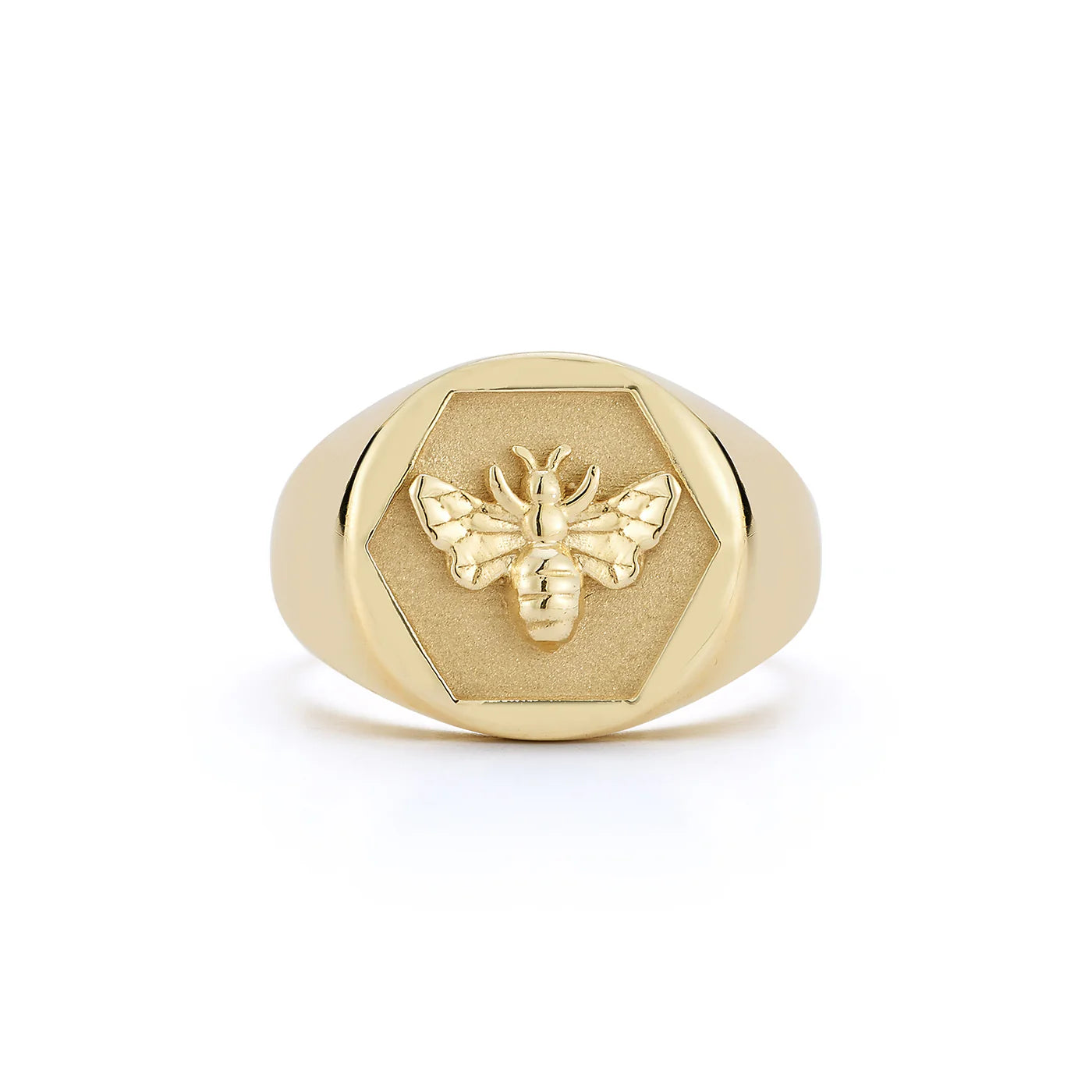 Kate Collins Queen Bee Abundance Signet Ring Size 3