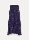 "nuages d'argent" chiffon silk long skirt