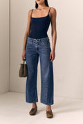 SELENA CROP- MID RISE