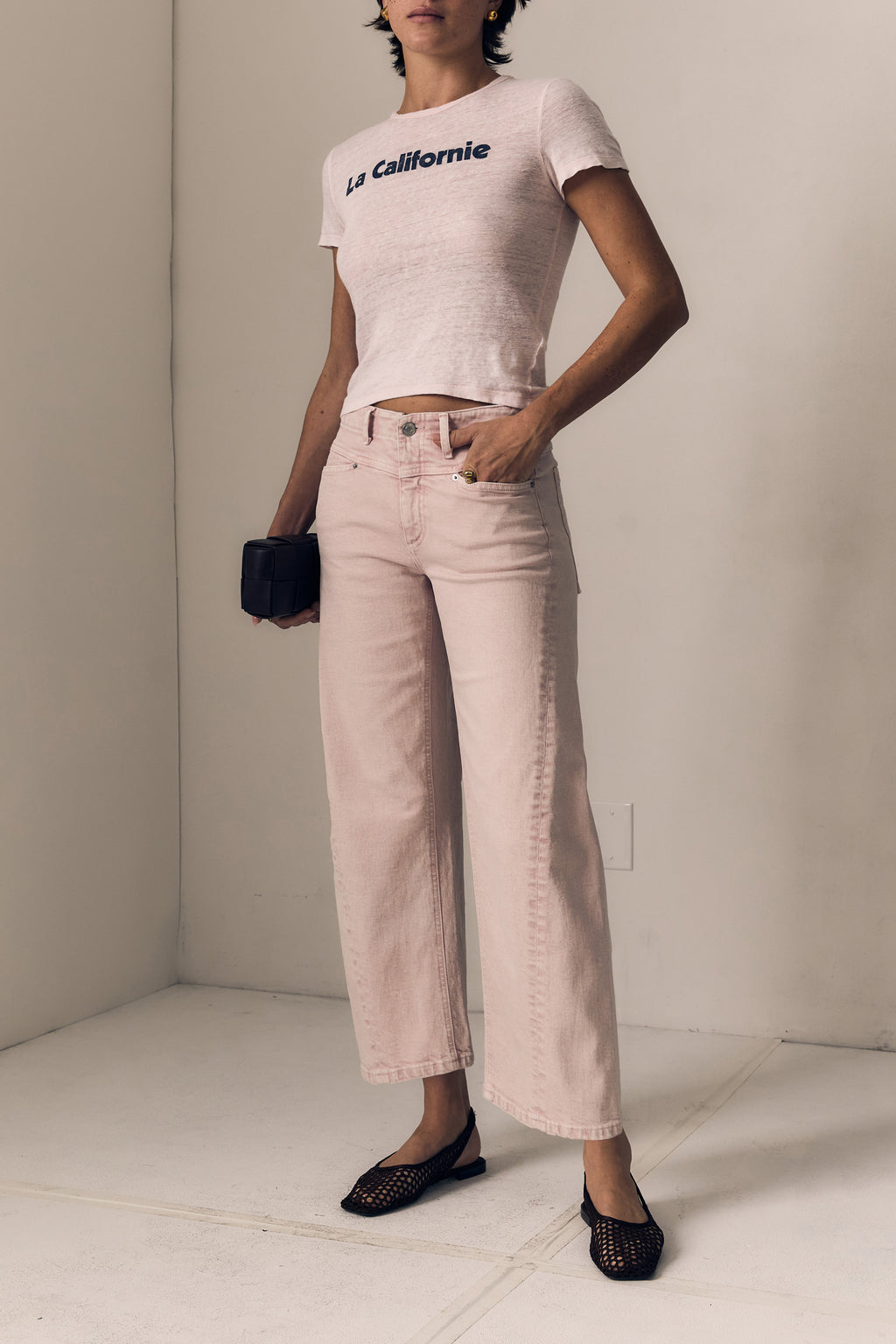 SELENA CROP- MID RISE