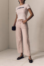 SELENA CROP- MID RISE