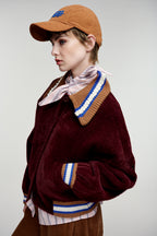KAMORE KNIT JACKET WITH COLLAR
