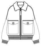 KANADA KNITTED JACKET WITH FUR
