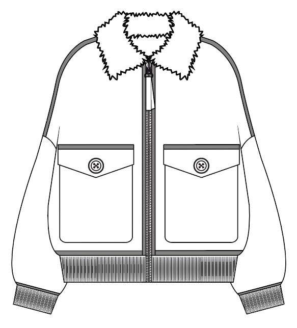 KANADA KNITTED JACKET WITH FUR