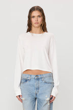 Eterne Long Sleeve Boxy Tee Ivory