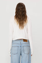 Eterne Long Sleeve Boxy Tee Ivory