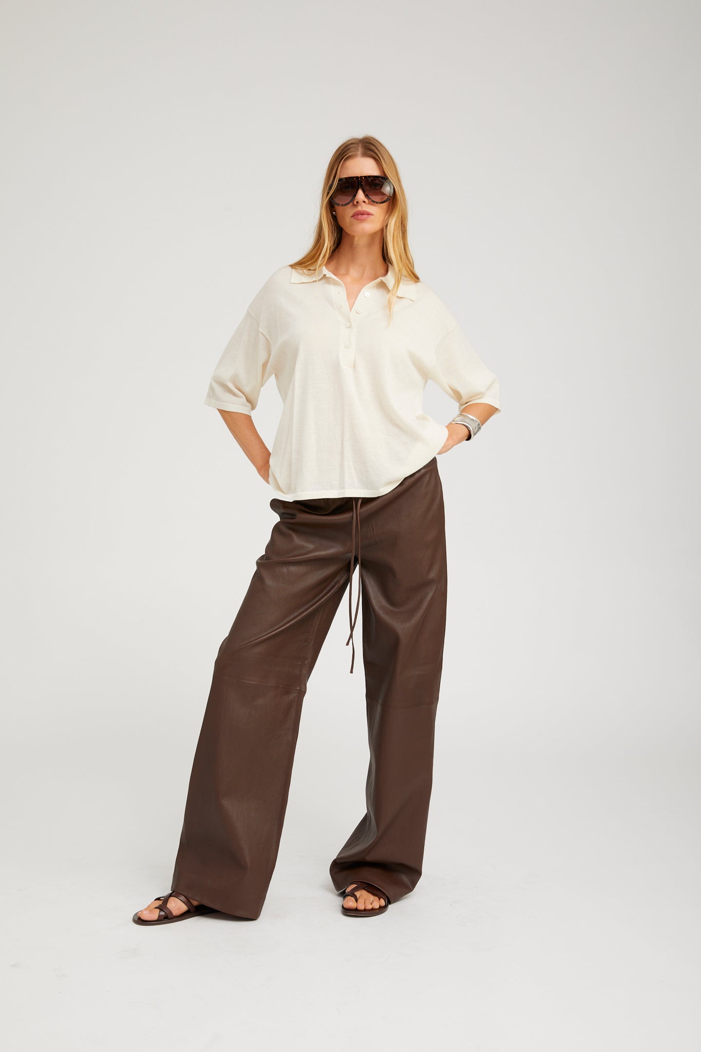 OVERSIZED POLO SS