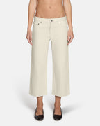 EB Denim Low Rise Baggy Capri Bone