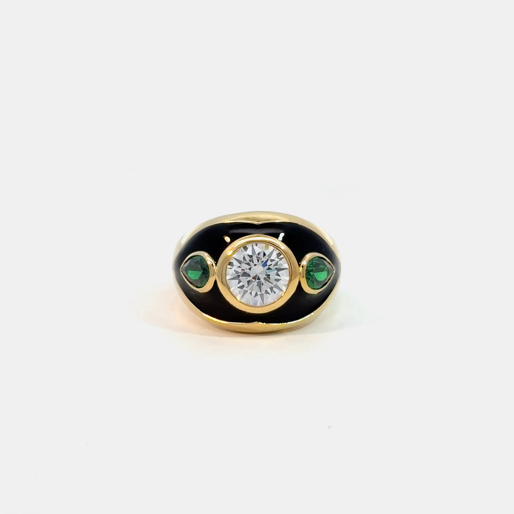 Moma's Eye Luna Nera Cocktail Ring