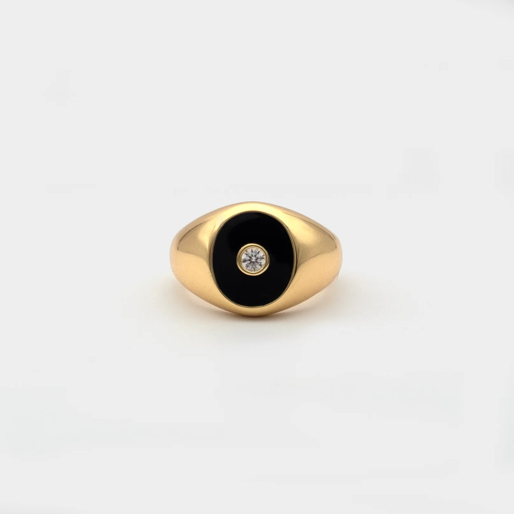 Moma's Eye Luna Nera Pinky Ring