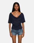 EB Denim Madeo Cowl Neck Tee