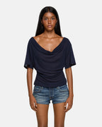 EB Denim Madeo Cowl Neck Tee