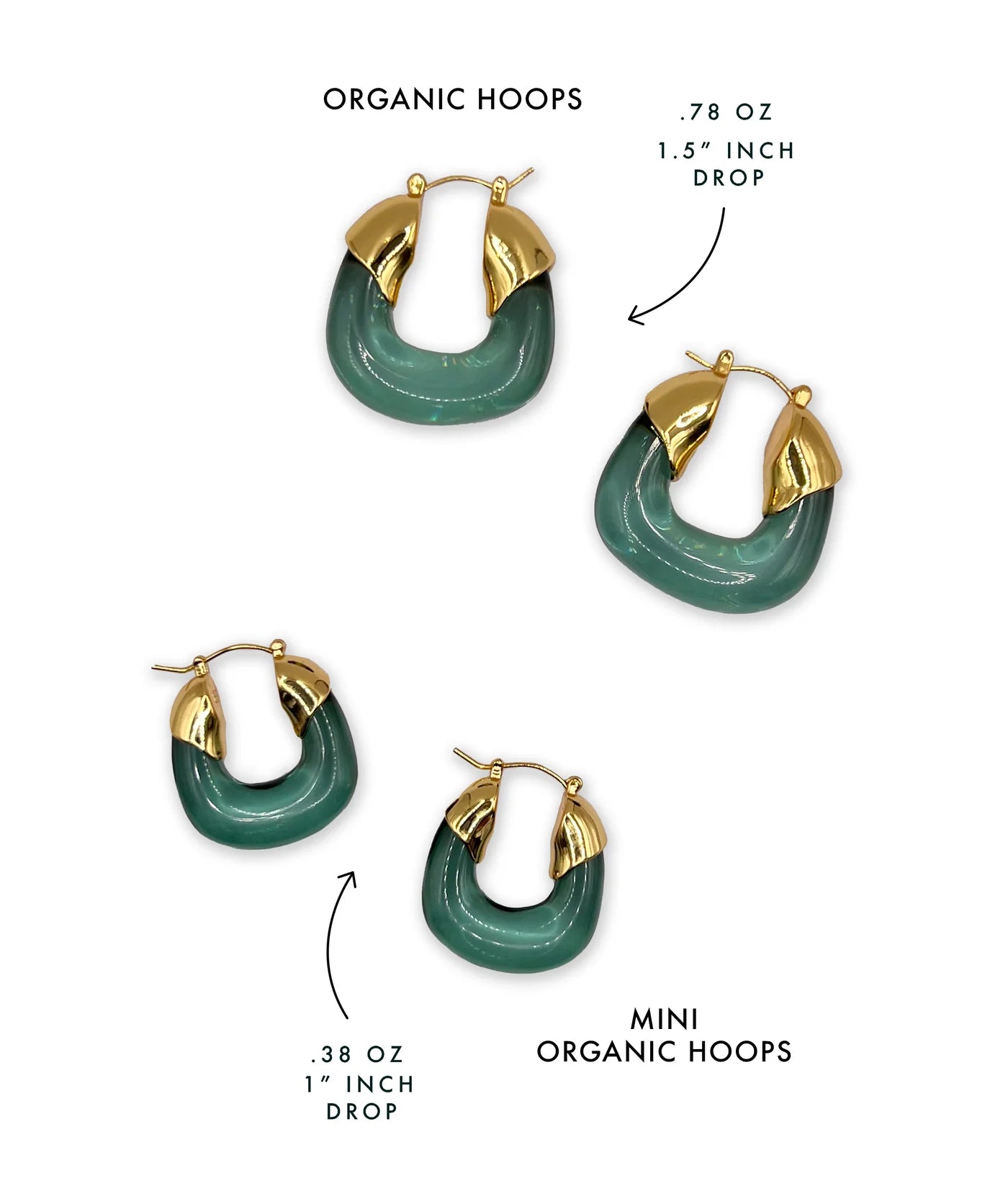 LIZZIE FORTUNATO MINI ORGANIC HOOPS