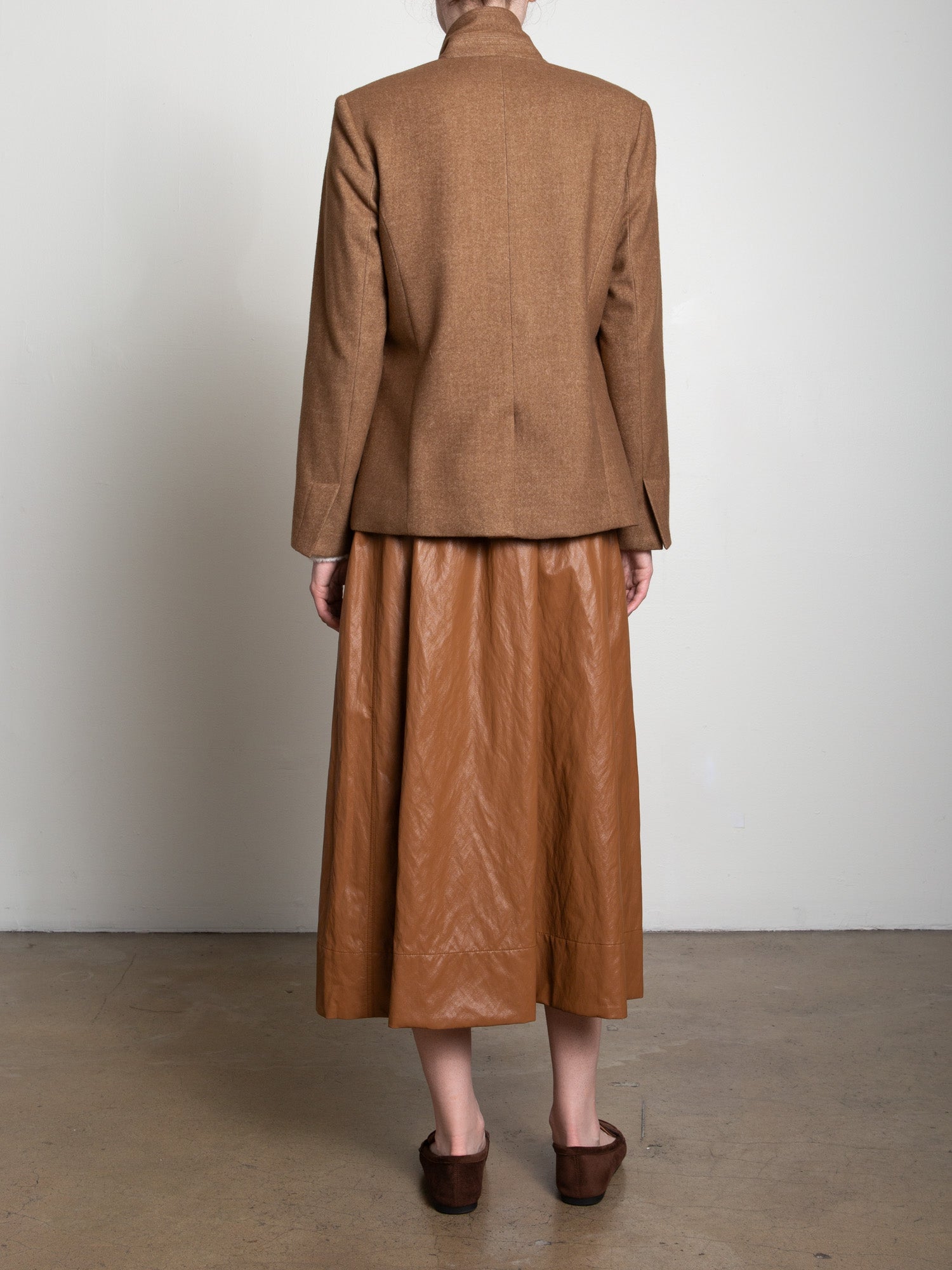 Claudia Skirt In Faux Leather