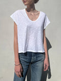 Pharaoh Lena Slouchy Scoop Neck Tee Supima Slub