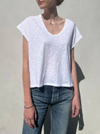 Pharaoh Lena Slouchy Scoop Neck Tee Supima Slub