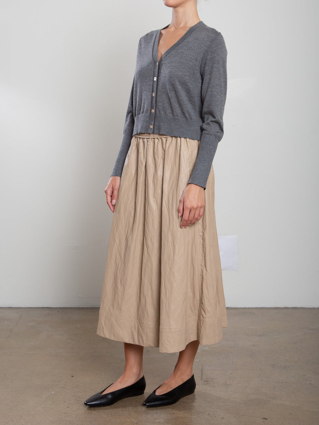 Claudia Skirt In Faux Leather