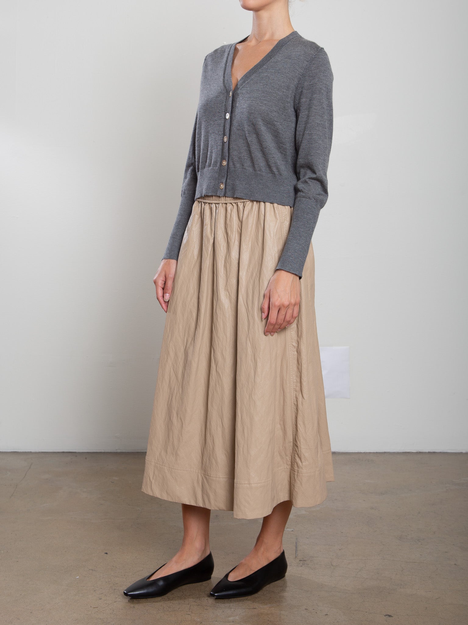 Claudia Skirt In Faux Leather