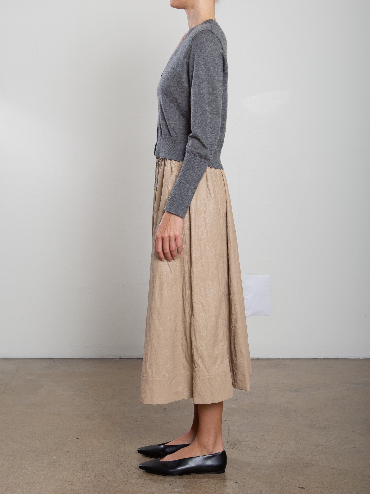 Claudia Skirt In Faux Leather