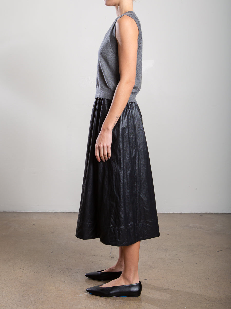 Claudia Skirt In Faux Leather