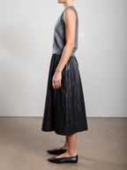 Claudia Skirt In Faux Leather