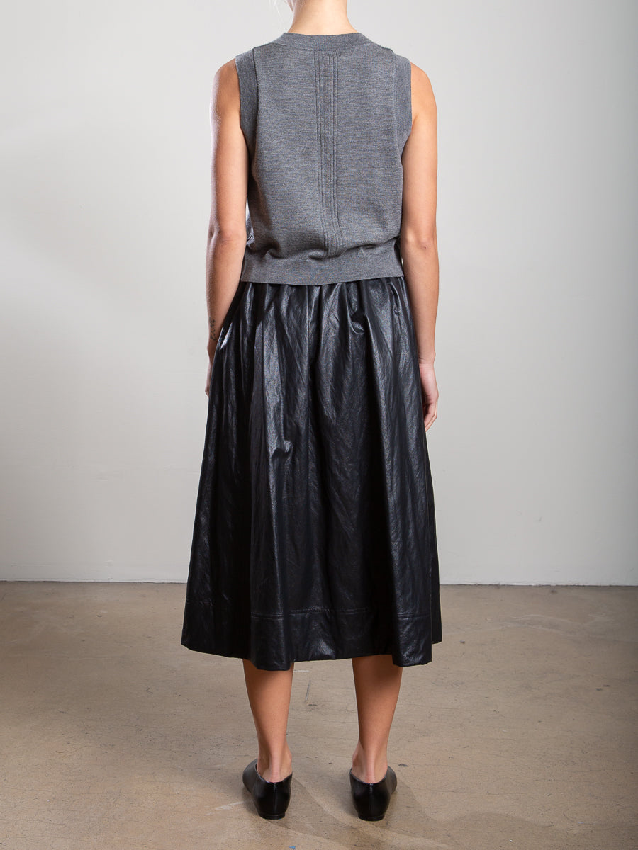 Claudia Skirt In Faux Leather