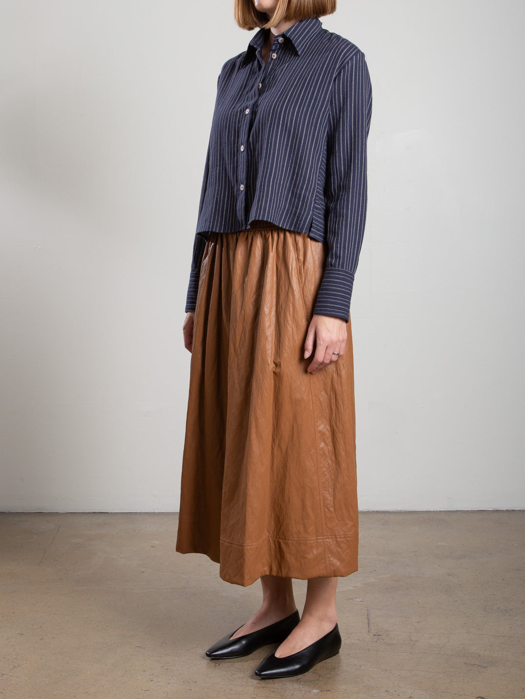Claudia Skirt In Faux Leather