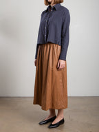 Claudia Skirt In Faux Leather