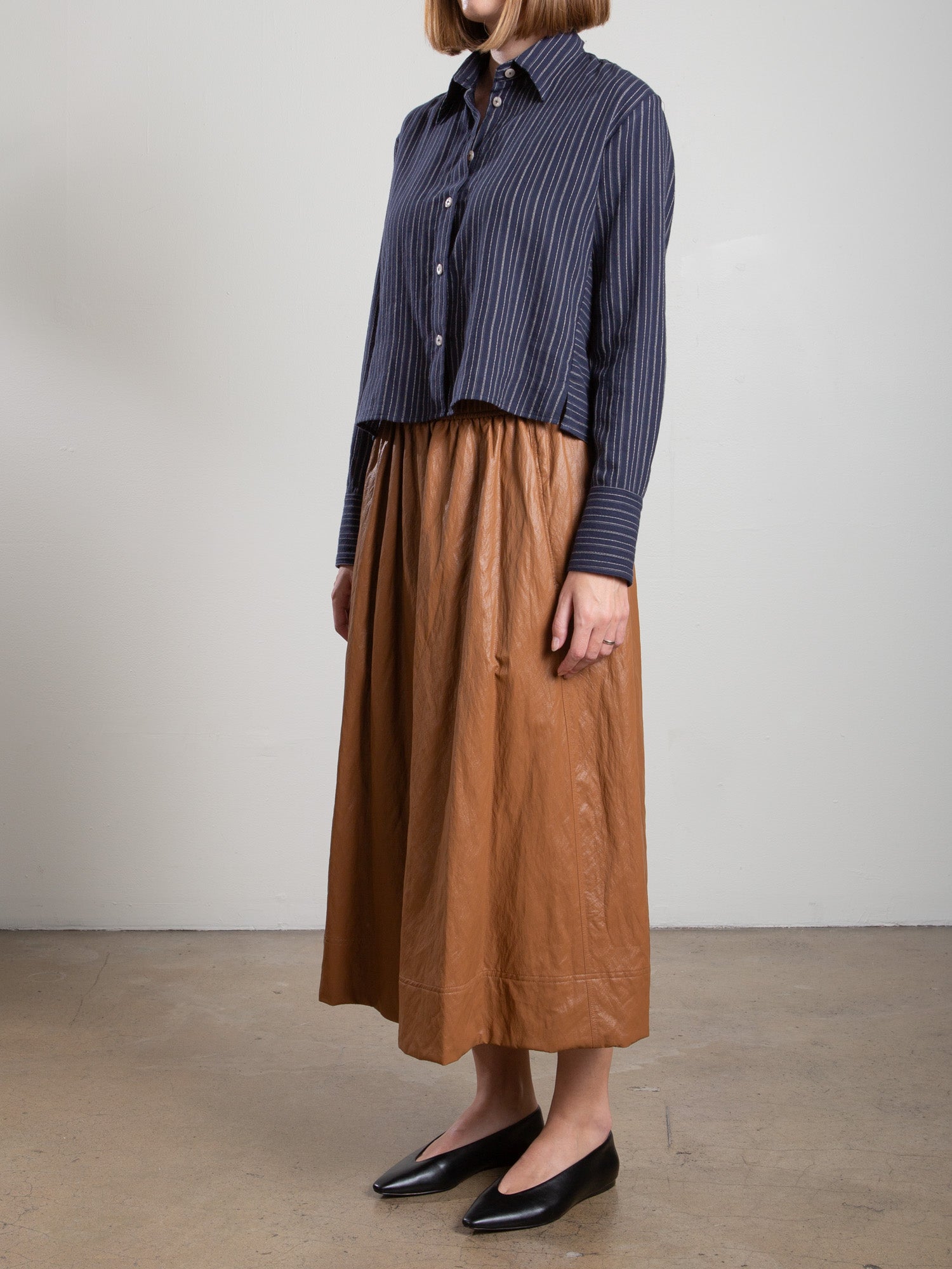 Claudia Skirt In Faux Leather