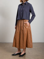 Claudia Skirt In Faux Leather