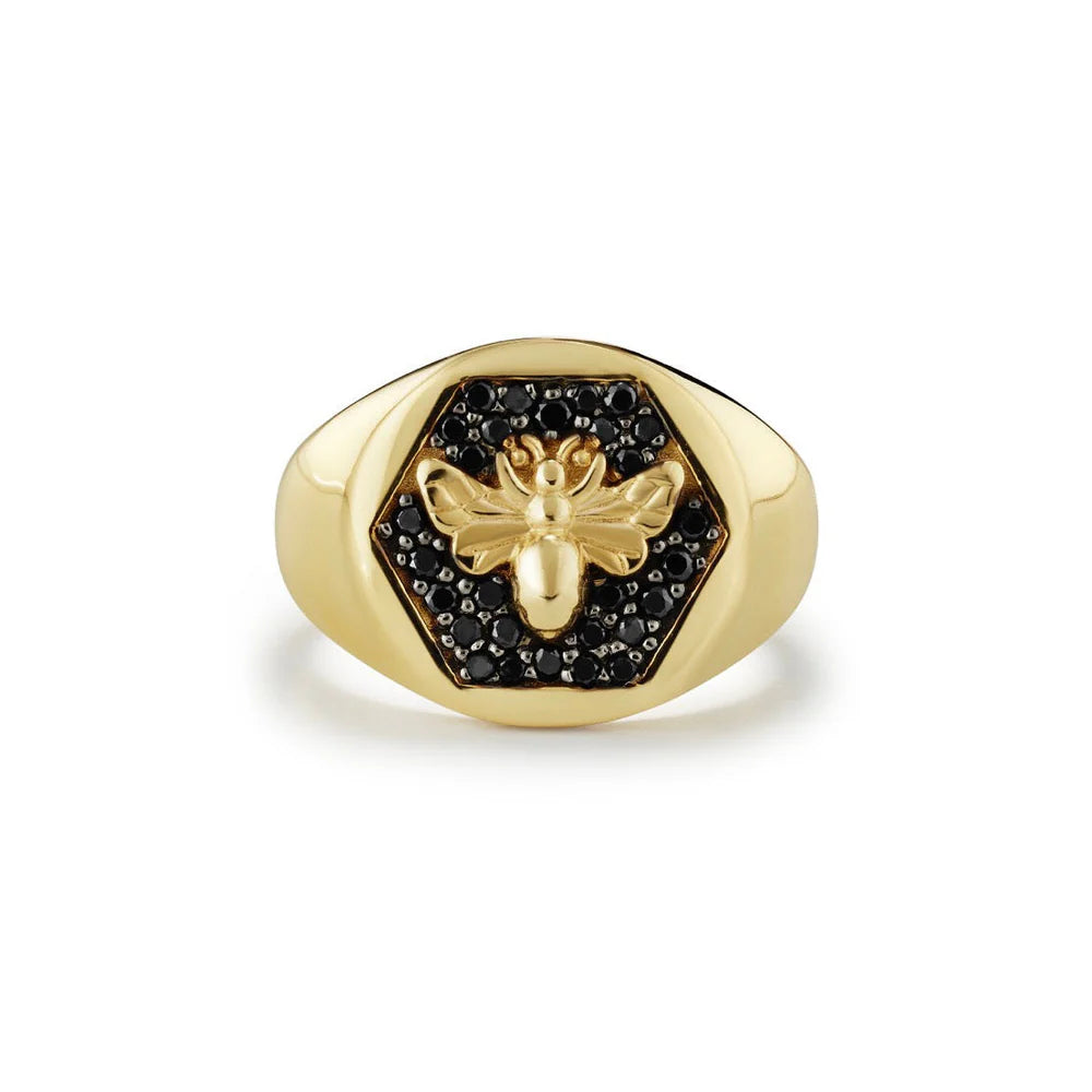 Kate Collins Bee Pavé Ring Size 3
