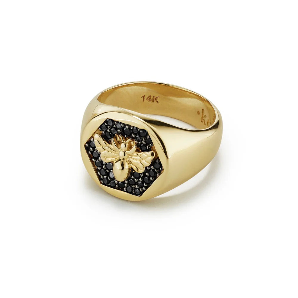 Kate Collins Bee Pavé Ring Size 3