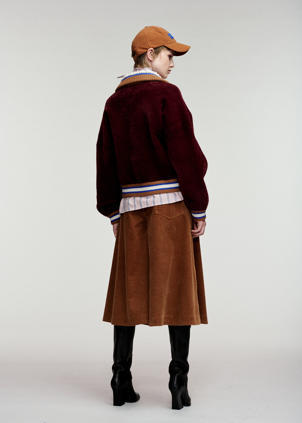 KAMORE KNIT JACKET WITH COLLAR