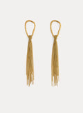 fringed sculpture earrings