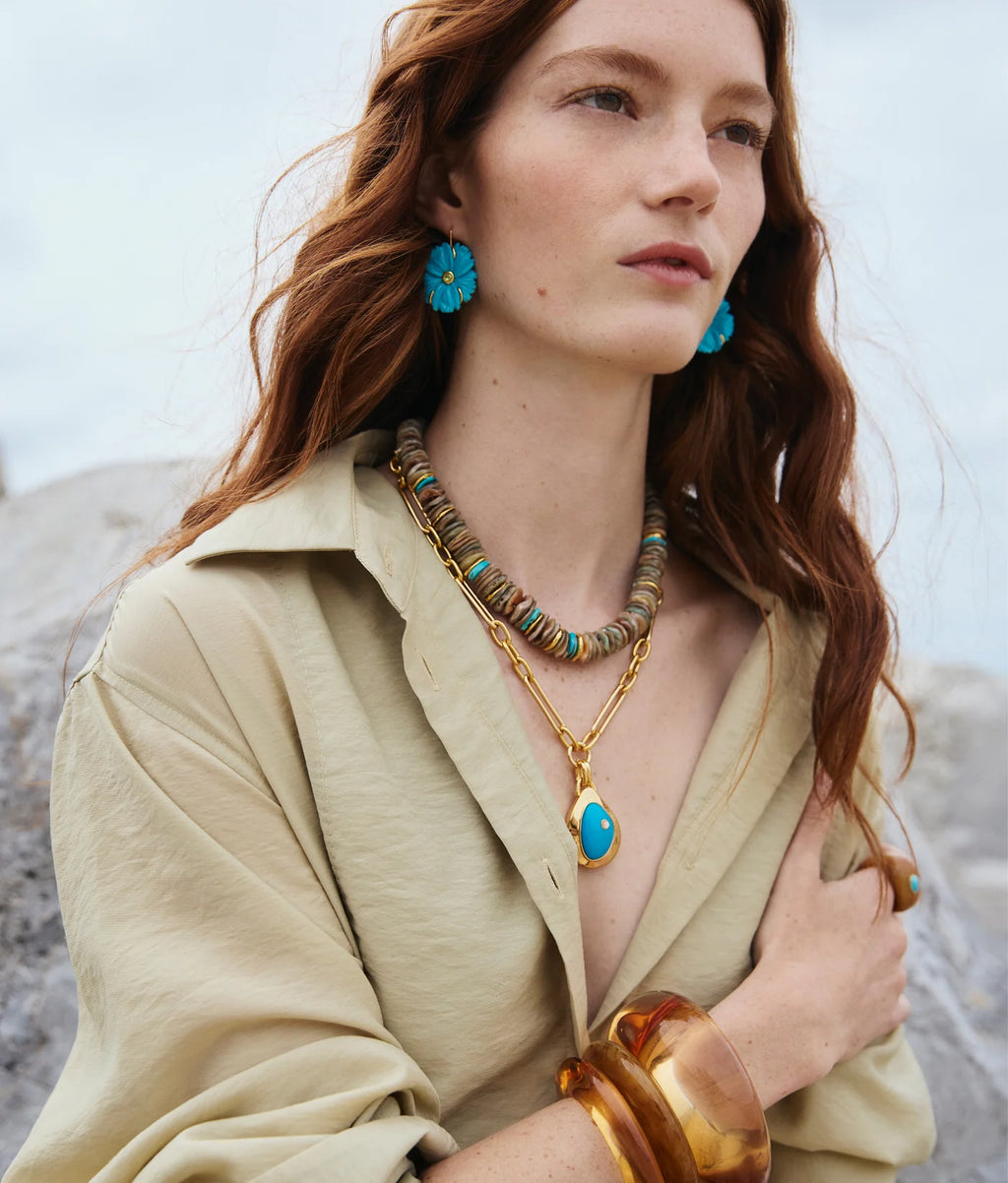 LIZZIE FORTUNATO NEW BLOOM EARRINGS