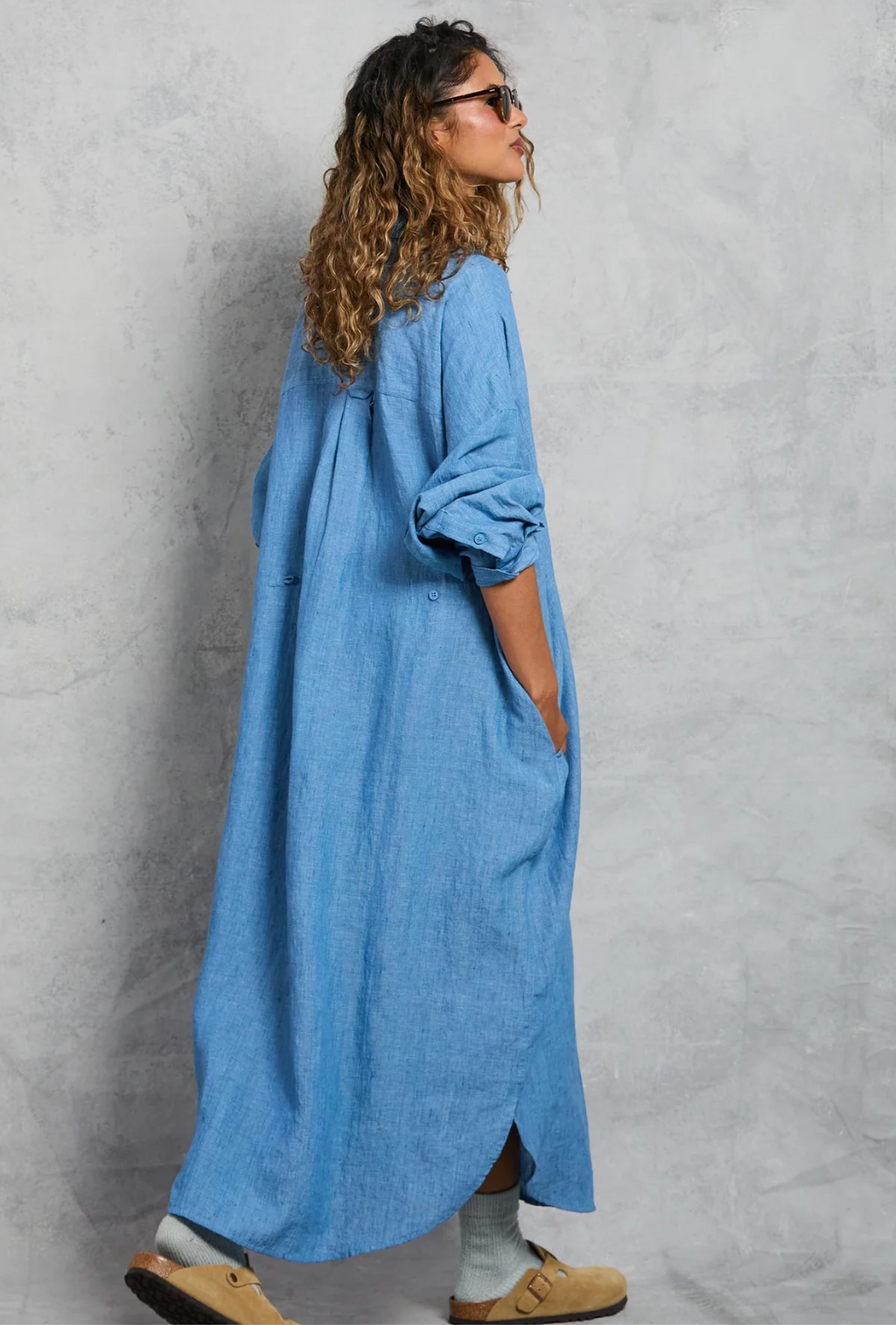 Mamène Florence Maxi Shirt Dress