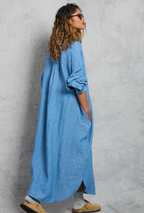Mamène Florence Maxi Shirt Dress