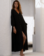 Luciee Blanche Maxi Dress in Black