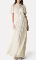 forte_forte Tulle Plisse Dress with Slip