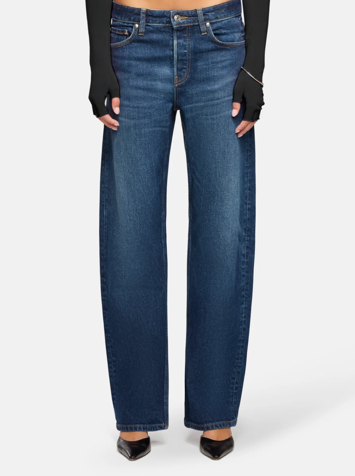 EB Denim Alida Loose Bowed Denim Pant