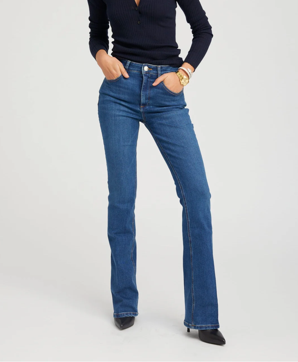 SPRWMN Micro Flare Denim Pant