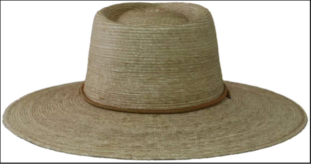 Guatemalan Palm Leaf 4", Oak Colored, Teardrop Crease