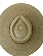 Guatemalan Palm Leaf 4", Oak Colored, Teardrop Crease