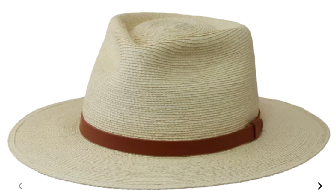 3" Guatemalan Fine Palm Teardrop Crease Hat