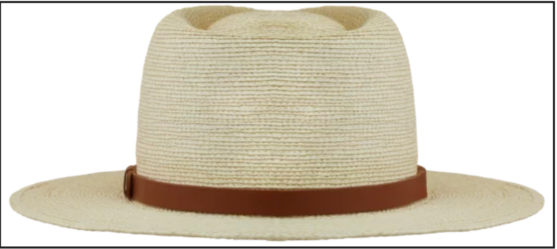 3" Guatemalan Fine Palm Teardrop Crease Hat