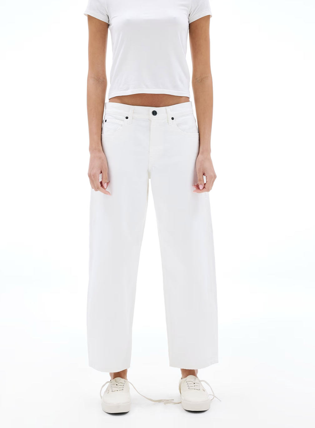 SLVRLAKE Jamie Crop White
