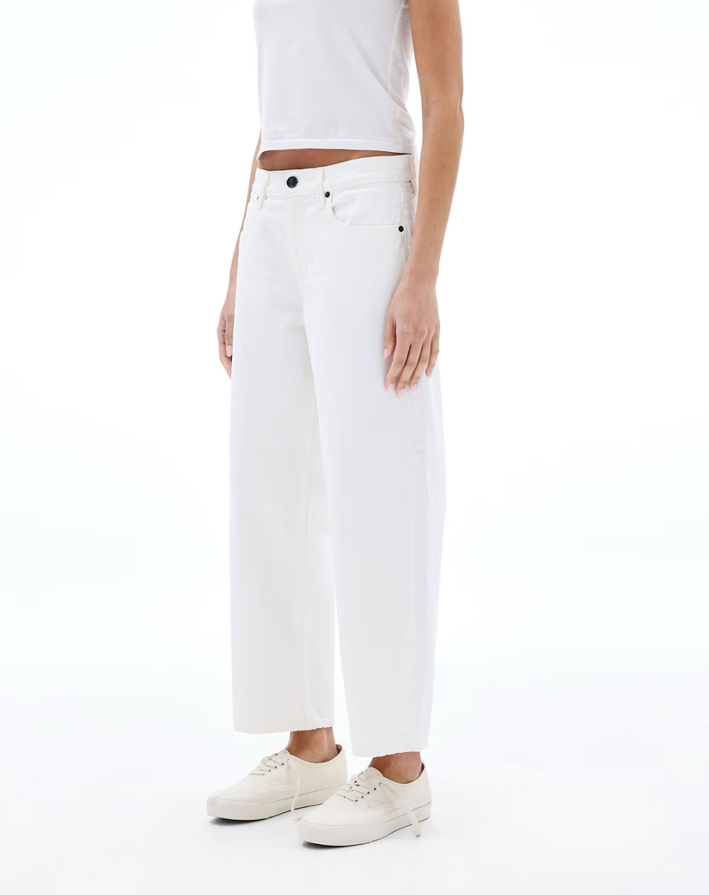 SLVRLAKE Jamie Crop White