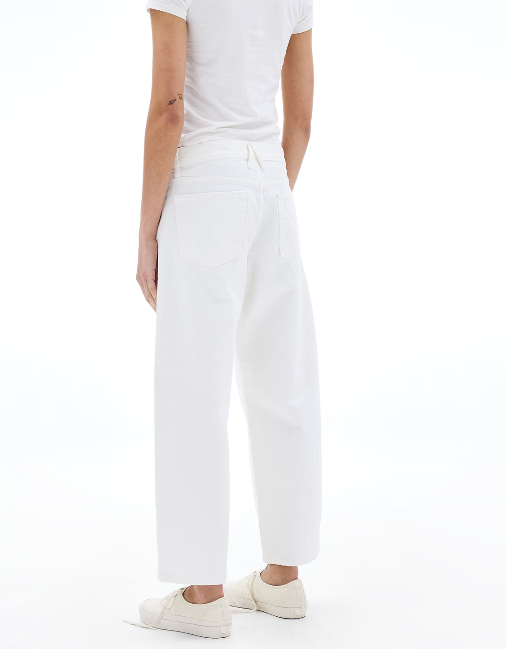 SLVRLAKE Jamie Crop White