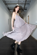NFP Silk Charmeuse Halter Dress